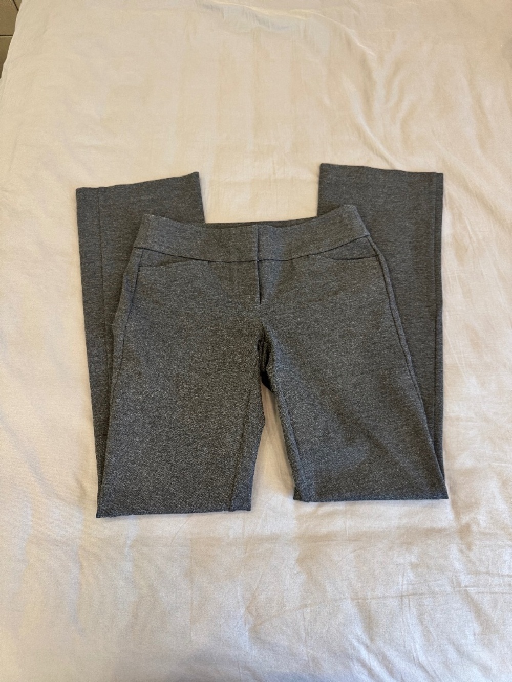 Ann Taylor LOFT Marisa Boot Cut Dress Work Pants in Charcoal Gray Size 0